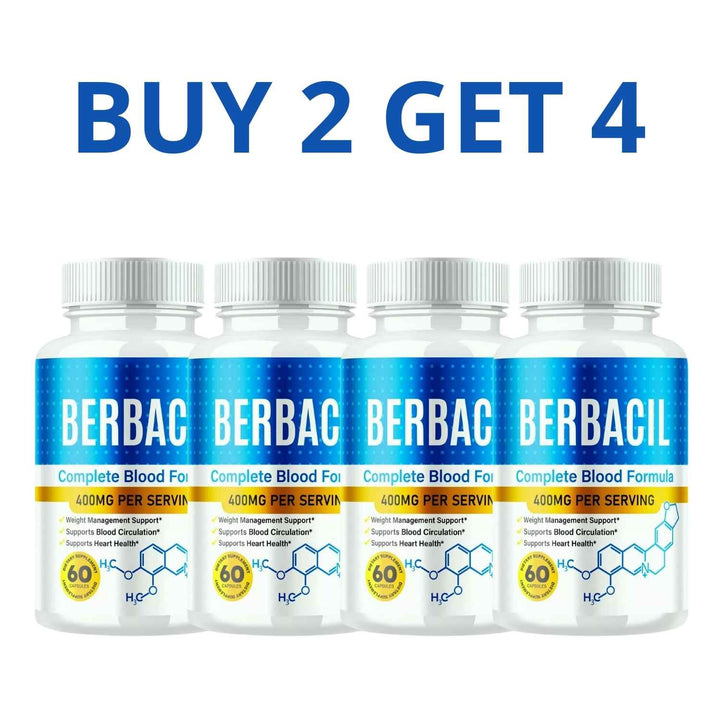 Berbacil 60 Capsules - Health And Well-Being + Free Shipping